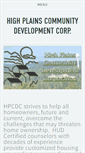 Mobile Screenshot of highplainscdc.com